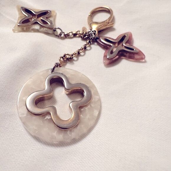 Louis Vuitton Bijou De Sac Insolence Bag Charm Keychain Gold Resin Multicolor - Picture 15 of 16